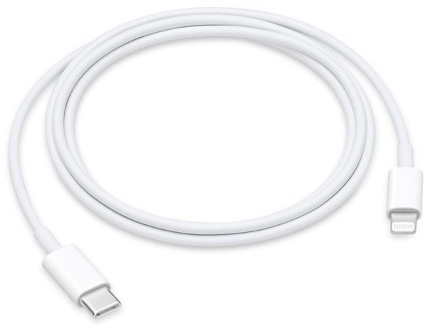Кабель Apple USB TypeC (M), Lightning (M), 1 м, белый