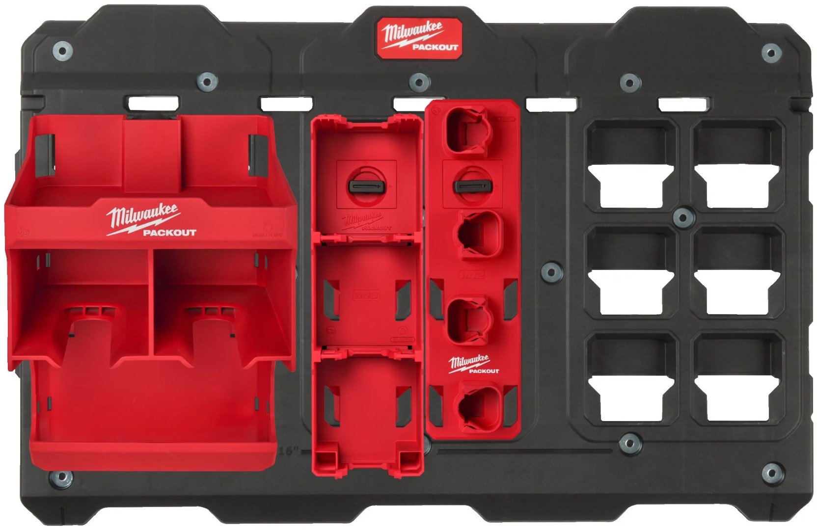 Milwaukee органайзер PACKOUT 4932493620 (36х77х61 см) купить,NaN