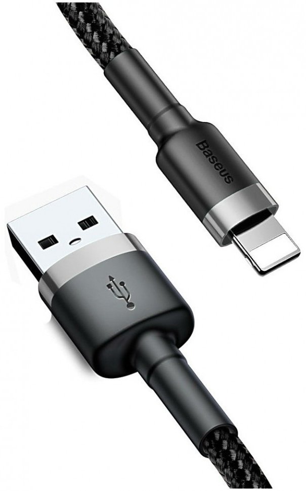 Кабель Baseus USB 2.0 (M), Lightning, 3 м, черный купить,0