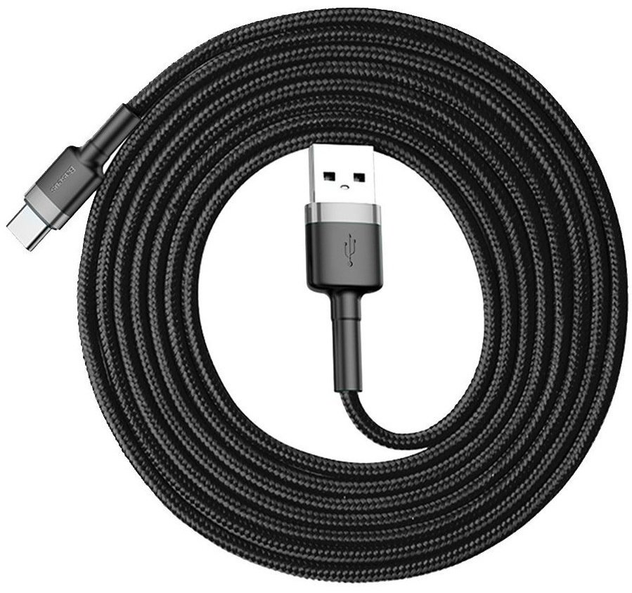 Кабель Baseus USB 2.0 (M), USB TypeC (M), 2 м, черный
