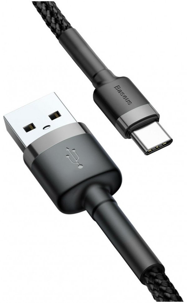 Кабель Baseus USB 2.0 (M), USB TypeC (M), 2 м, черный купить,NaN