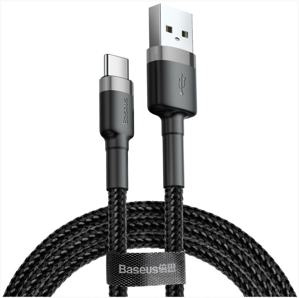 Кабель Baseus USB 2.0 (M), USB TypeC (M), 2 м, черный - ForteMarket Кабель Baseus USB 2.0 (M), USB TypeC (M), 2 м, черный купить,0