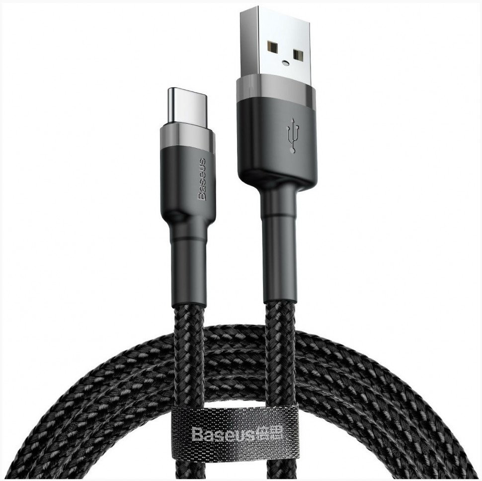 Кабель Baseus USB 2.0 (M), USB TypeC (M), 2 м, черный купить,NaN
