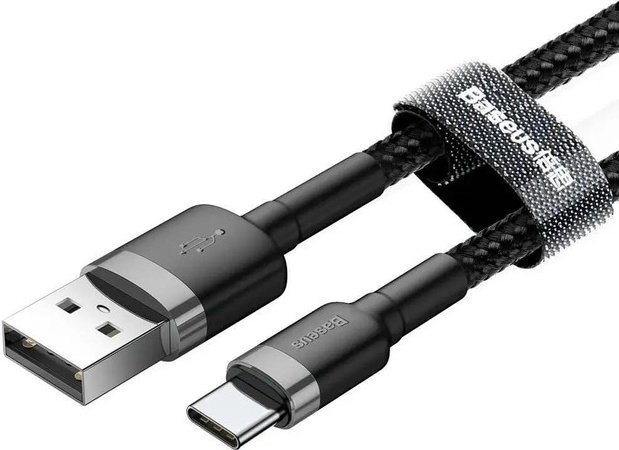 Кабель Baseus USB 2.0 (M), USB TypeC (M), 2 м, черный купить,NaN