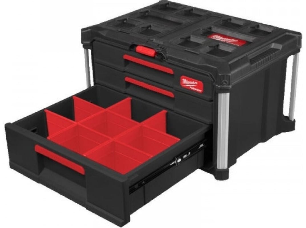 Milwaukee ящик PACKOUT 4932493190 (36.3х56.4х41.4 см) купить,NaN