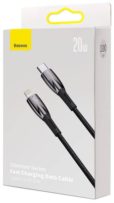 Кабель Baseus USB TypeC (M), Lightning, 2 м, черный - ForteMarket Кабель Baseus USB TypeC (M), Lightning, 2 м, черный купить,0