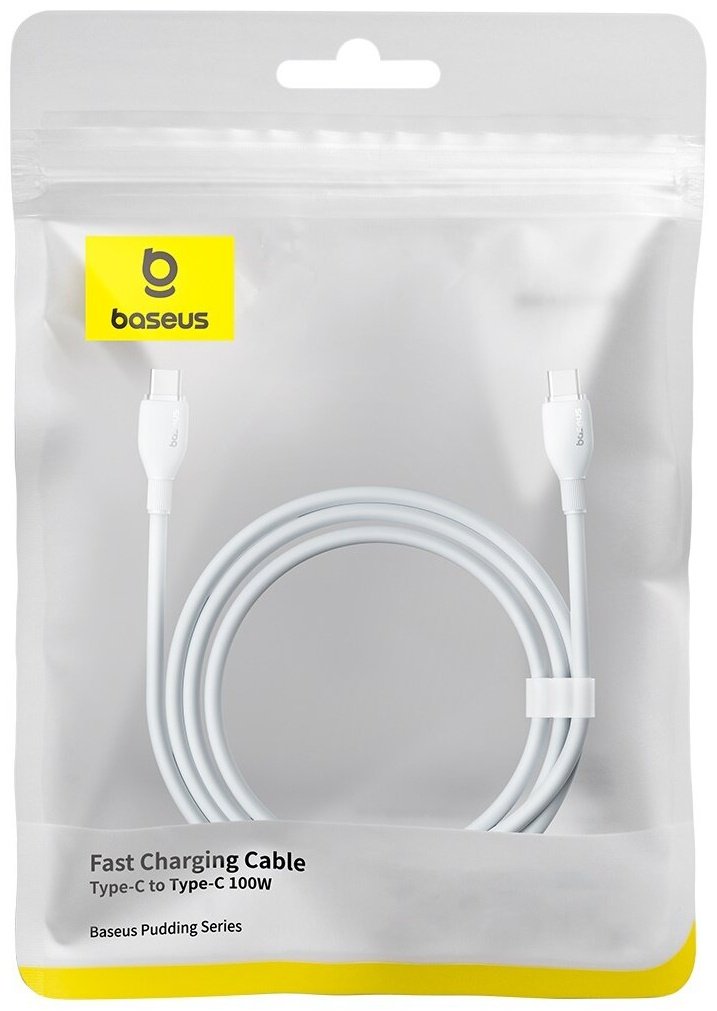 Кабель Baseus USB TypeC (M), 2 м, белый купить,0