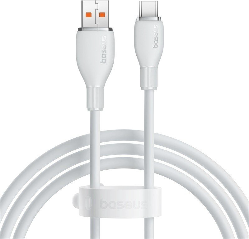 Кабель Baseus USB 2.0 (M), USB TypeC (M), 1.2 м, белый