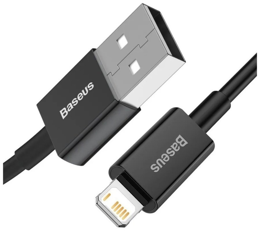 Кабель Baseus Lightning (M), 2 м, черный купить,0