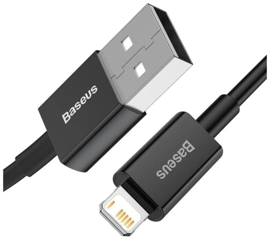 Кабель Baseus Lightning (M), 2 м, черный купить,NaN