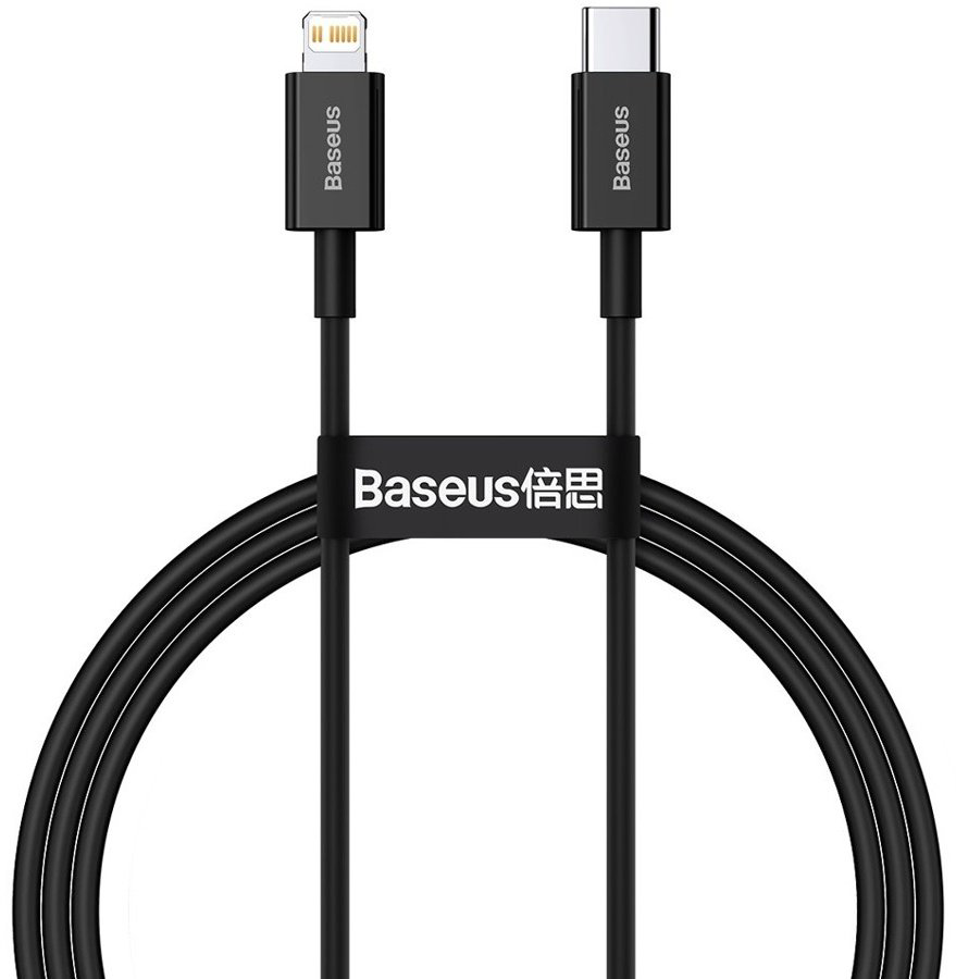 Кабель Baseus Lightning (M), 1 м, черный