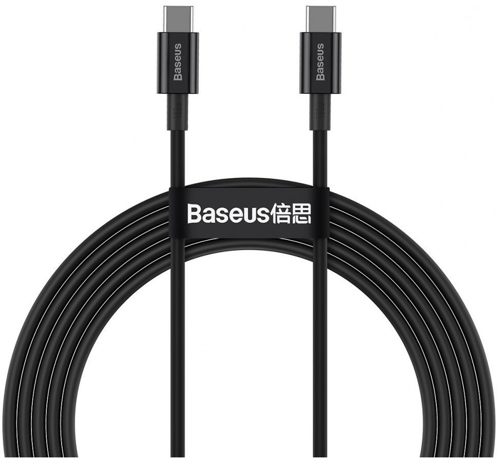 Кабель Baseus USB TypeC (M), 2 м, черный