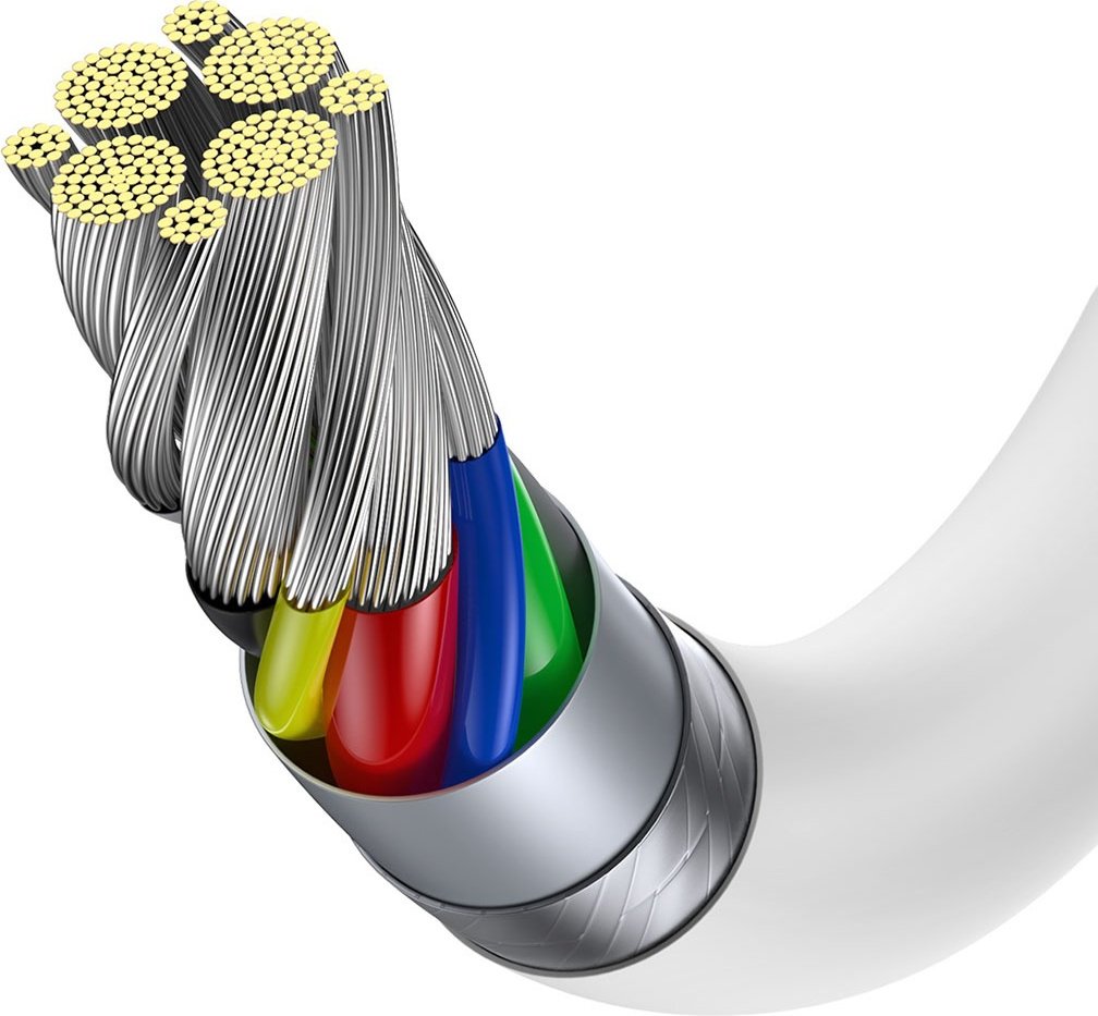 Кабель Baseus USB TypeC (M), 2 м, белый