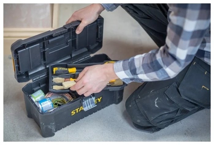 STANLEY ящик с органайзером STST1-75518 Black (20х20х41 см) купить,NaN