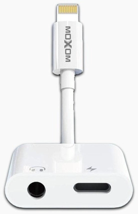 Переходник Moxom Lightning (F), Lightning (M), 0.1 м, белый купить,NaN