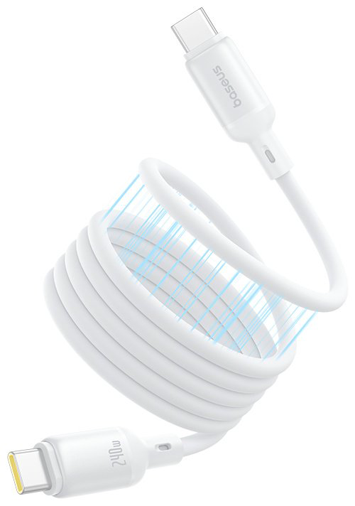 Кабель Baseus USB TypeC (M), 1 м, белый купить,NaN