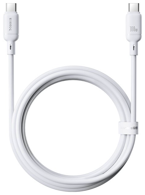Кабель Baseus USB TypeC (M), 2 м, белый купить,NaN