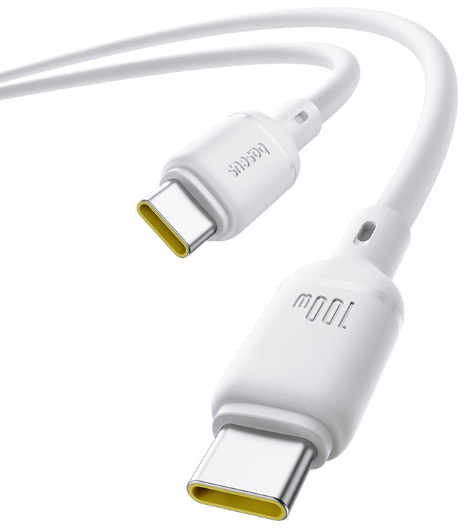 Кабель Baseus USB TypeC (M), 1 м, белый