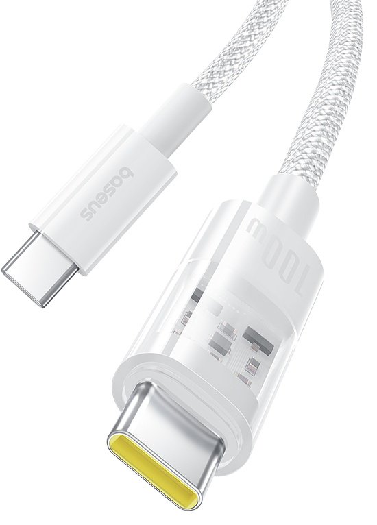 Кабель Baseus USB TypeC (M), 1 м, белый