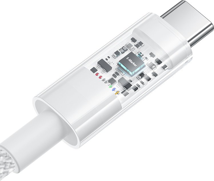 Кабель Baseus USB TypeC (M), 1 м, белый