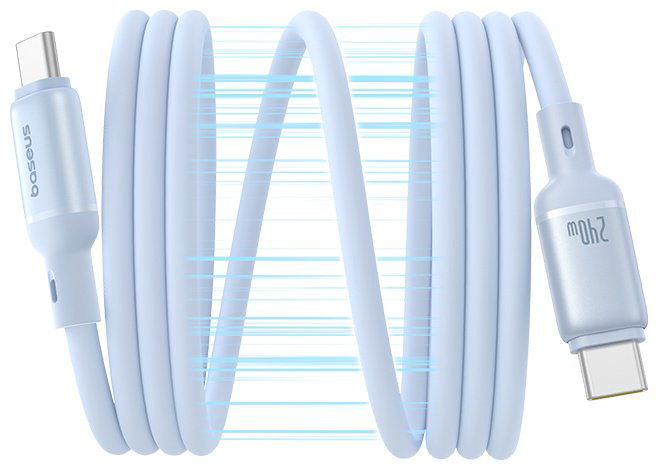 Кабель Baseus USB TypeC (M), 1 м, голубой