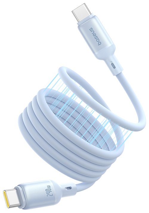 Кабель Baseus USB TypeC (M), 1 м, голубой купить,0