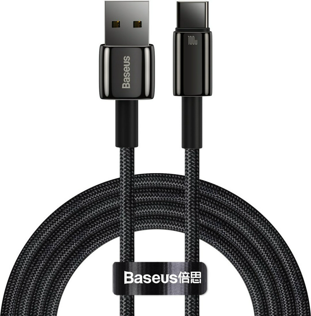 Кабель Baseus USB 3.0 (M), USB TypeC (M), 2 м, черный