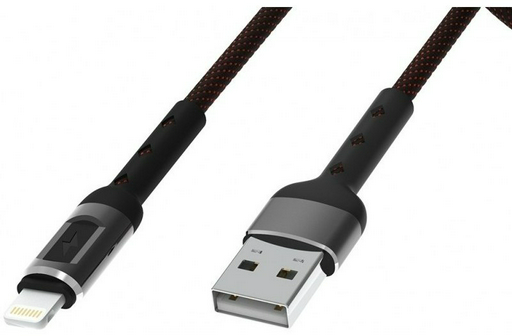 Кабель Ritmix Lightning, 1 м, черный