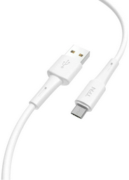 Кабель TFN USB 2.0 (M), micro-USB 2.0 (F), 1 м, белый