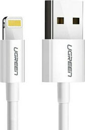 Кабель Ugreen USB 2.0 (M), Lightning (M), 1 м, белый