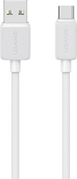Кабель Usams USB 3.0 (M), USB TypeC (M), 2 м, белый