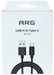Кабель ARG USB 2.0 (M), USB TypeC (M), 2 м, черный