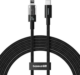 Кабель Baseus USB TypeC (M), Lightning (M), 2 м, черный