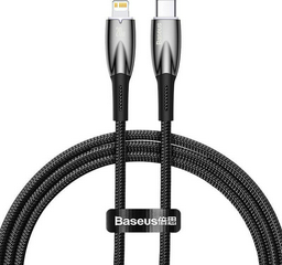Кабель Baseus USB TypeC (M), Lightning, 2 м, черный