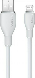 Кабель Baseus USB 2.0 (M), Lightning (M), 1.2 м, белый