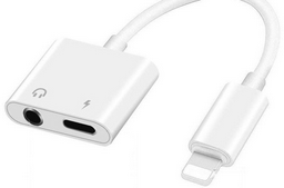 Переходник Moxom Lightning (F), Lightning (M), 0.1 м, белый