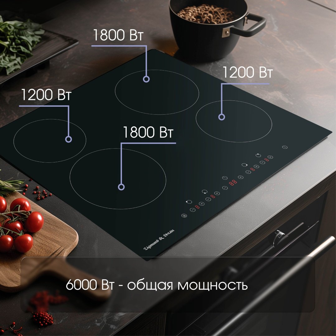 Варочная поверхность Zigmund &amp; Shtain CN 37.6 B черный купить,0