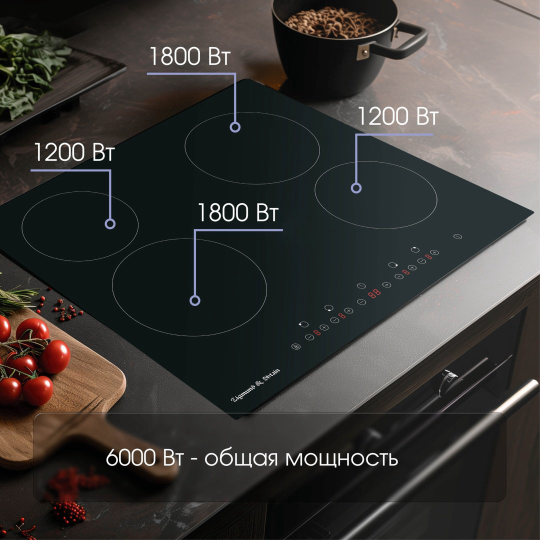 Варочная поверхность Zigmund &amp; Shtain CN 37.6 B черный купить,NaN