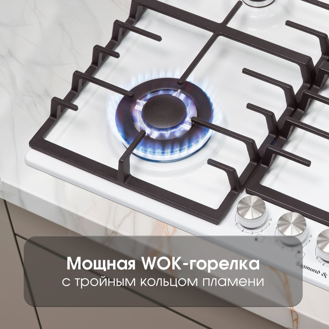 Варочная поверхность Zigmund &amp; Shtain G 20.6 W белый купить,NaN