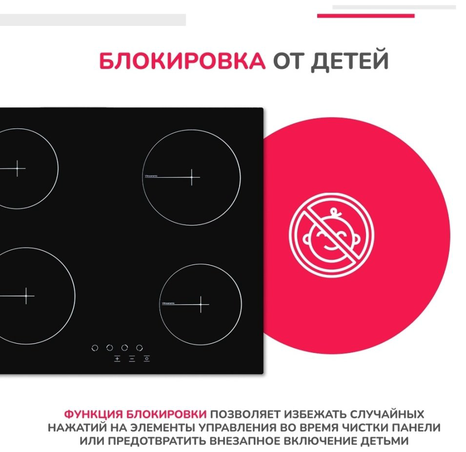 Варочная поверхность Simfer H60D14B000 черный купить,NaN