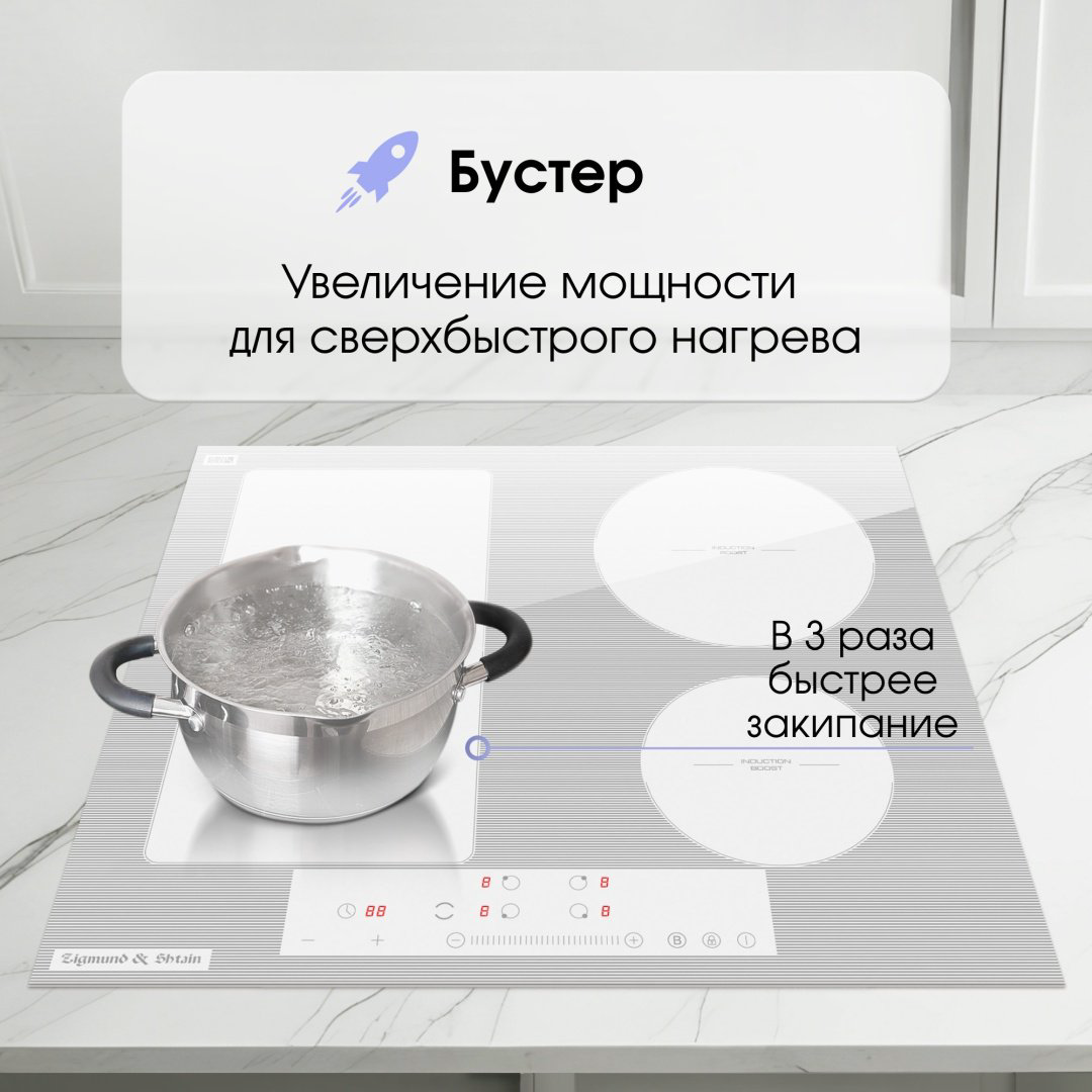 Варочная поверхность Zigmund &amp; Shtain CI 34.6 W белый купить,NaN