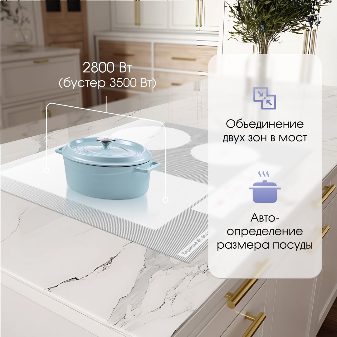 Варочная поверхность Zigmund &amp; Shtain CI 34.6 W белый купить,0