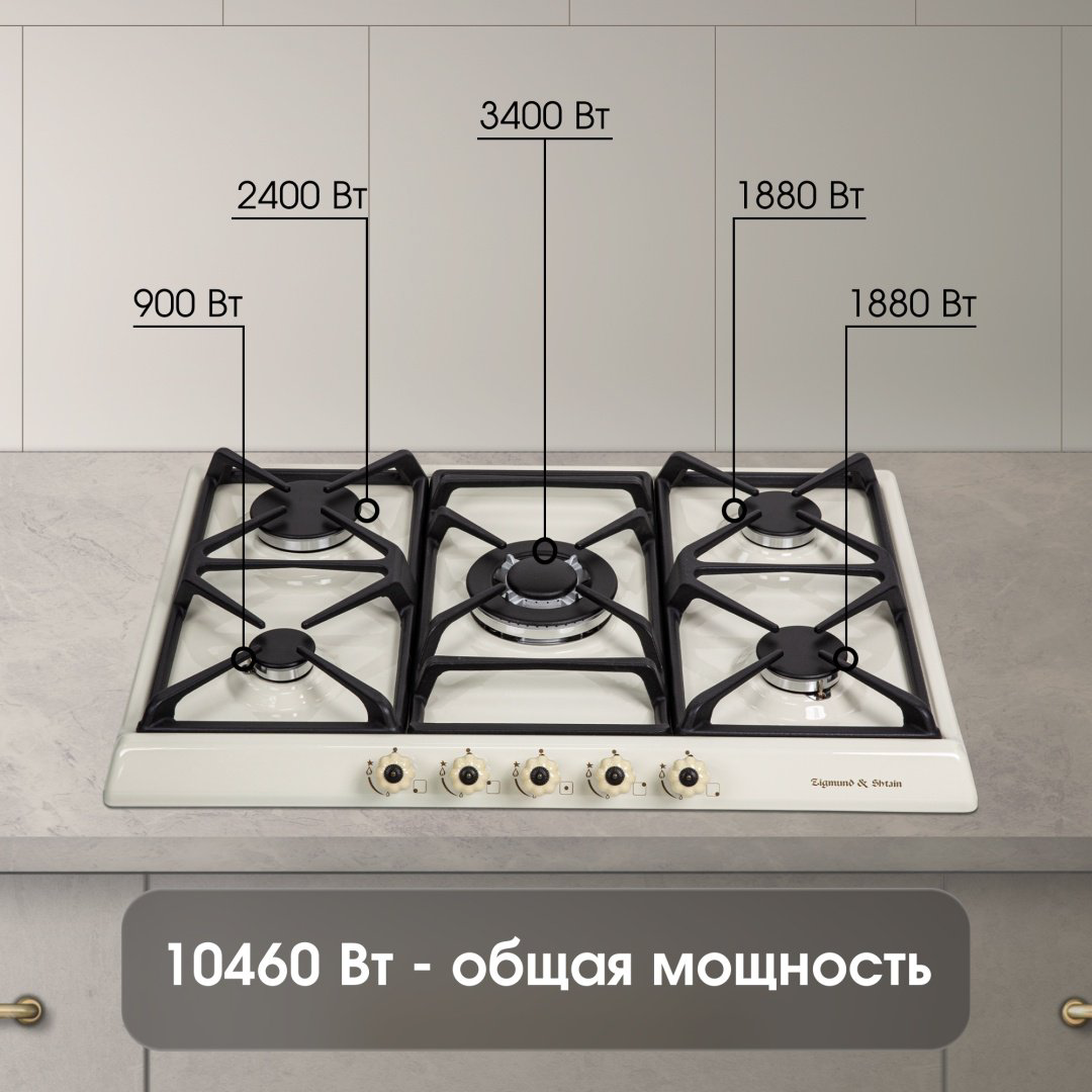 Варочная поверхность Zigmund &amp; Shtain GN 208.71 X бежевый купить,NaN