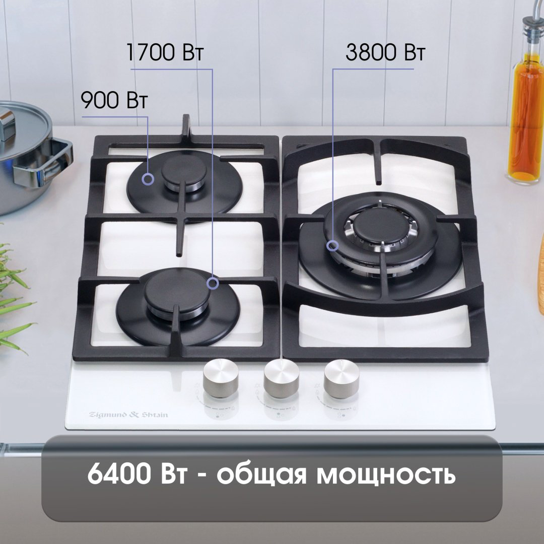 Варочная поверхность Zigmund &amp; Shtain M 26.4 W белый купить,NaN