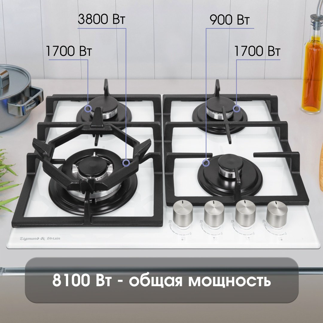 Варочная поверхность Zigmund &amp; Shtain M 26.6 W белый купить,NaN