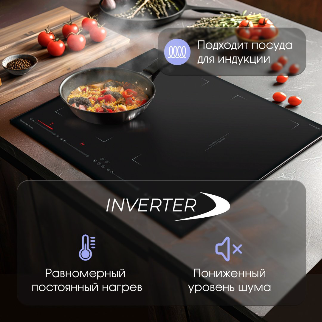 Варочная поверхность Zigmund &amp; Shtain CI 29.6 B черный купить,NaN