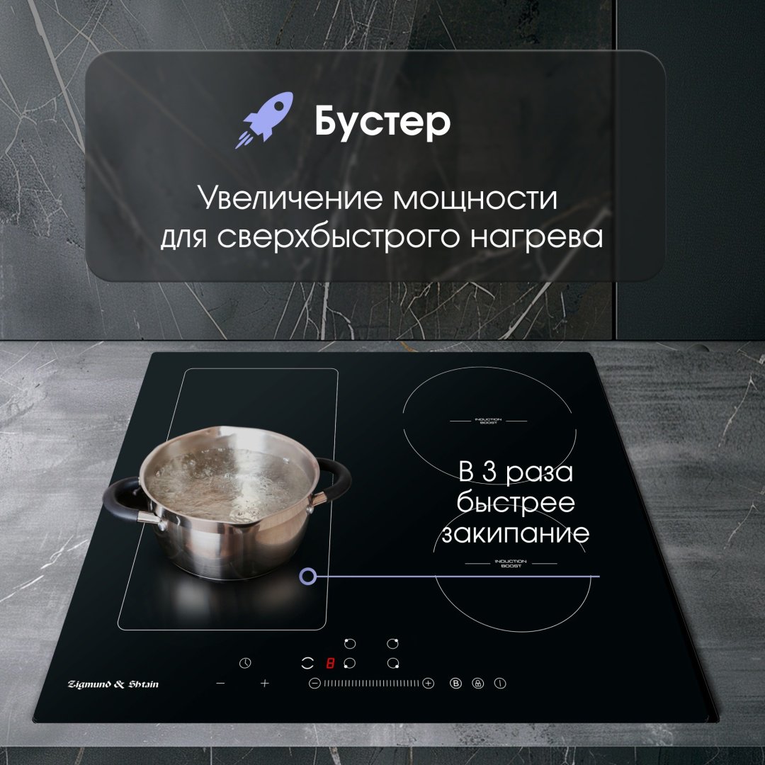 Варочная поверхность Zigmund &amp; Shtain CI 34.6 B черный купить,0