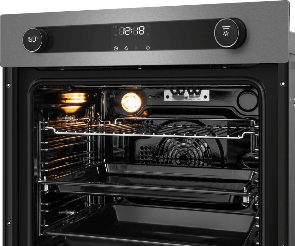 Духовой шкаф MAUNFELD EOEM7614S серый, черный купить,0