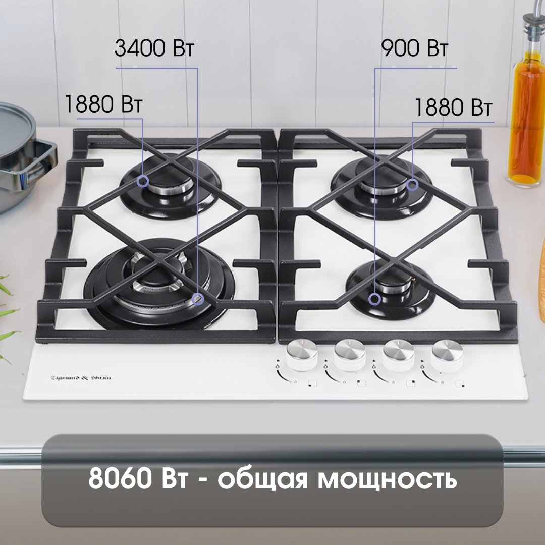 Варочная поверхность Zigmund & Shtain MN 175.61 W белый - ForteMarket Варочная поверхность Zigmund & Shtain MN 175.61 W белый купить,0