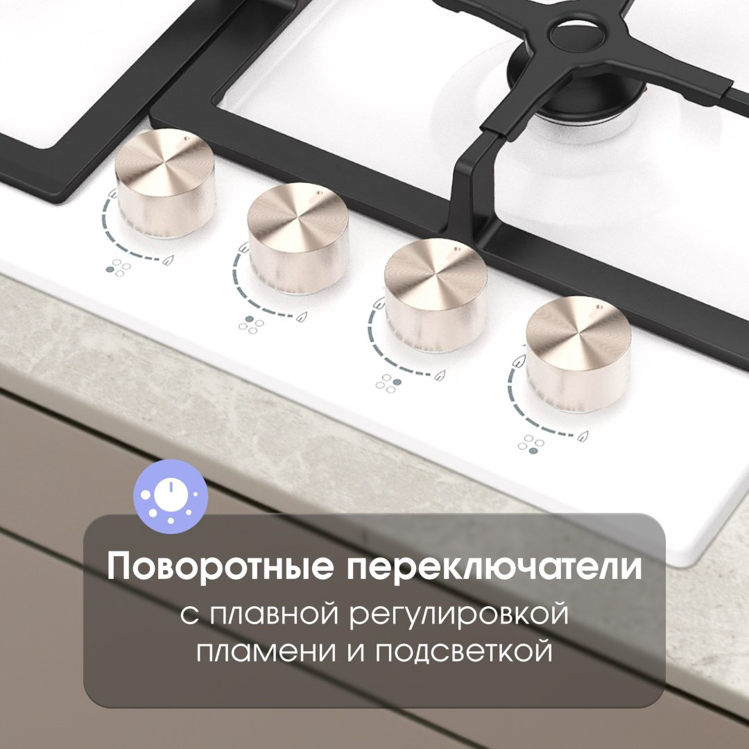 Варочная поверхность Zigmund &amp; Shtain G 14.6 W белый купить,NaN